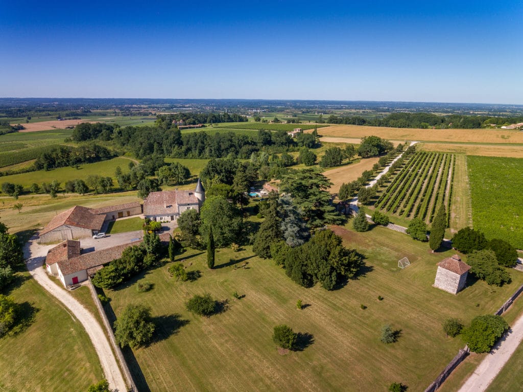 Chateau Fayolle Aerial View