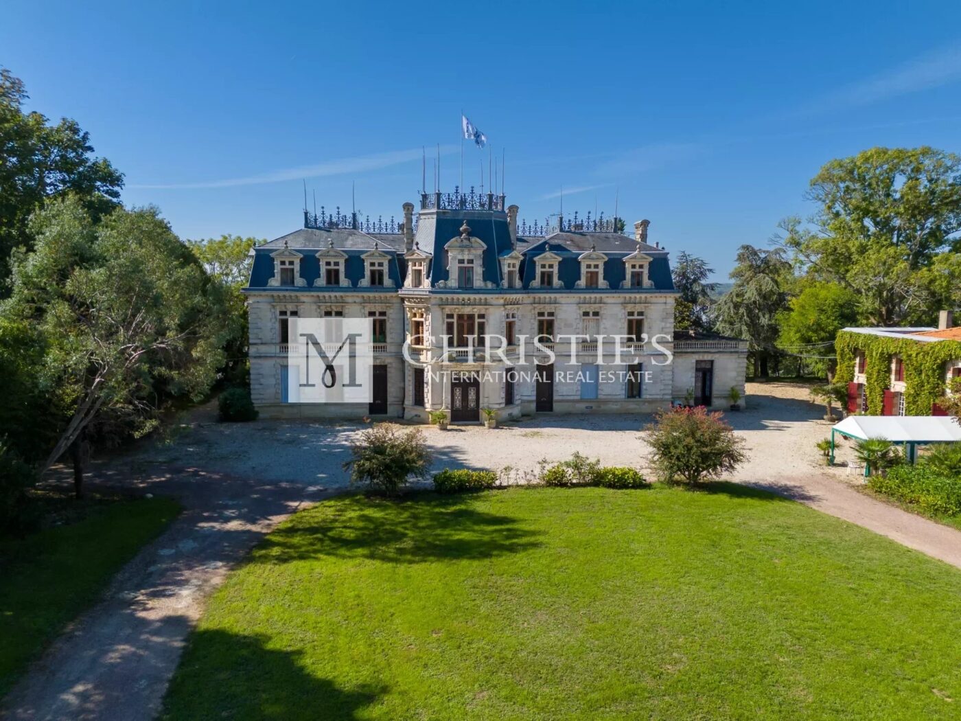 出售美丽的葡萄酒庄园， 19 世纪城堡拥有俯瞰多尔多涅省的壮丽景观- 葡萄酒旅游项目的理想选择