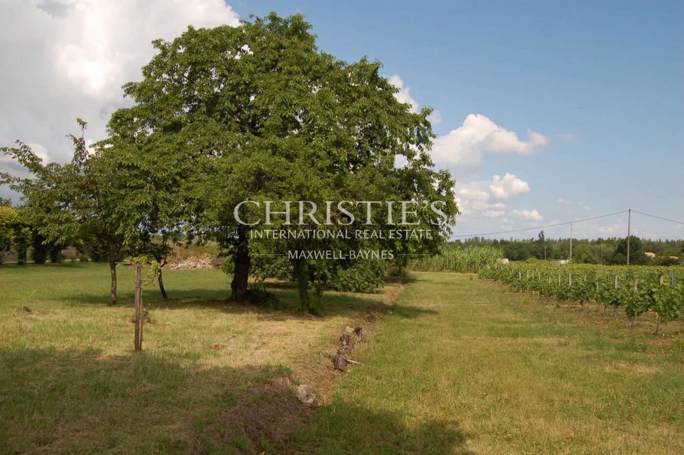 18th-century chateau with numerous outbuildings - View of the Gironde estuary