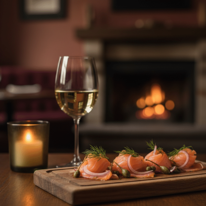 How to create a good pairing of smoked salmon and wine?