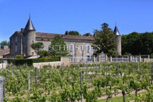 Exclusive listing historic 15th-C fortified château near Bordeaux with approx. 6 ha of vines