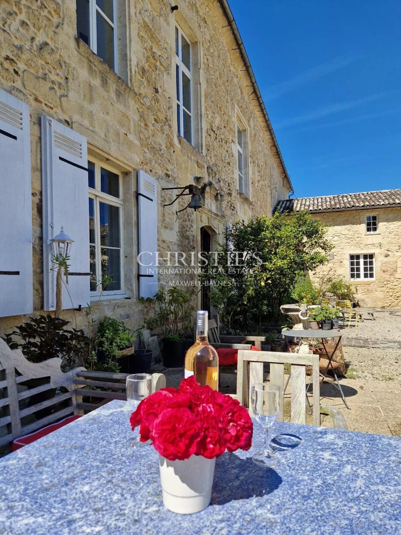 Exclusive listing historic 15th-C fortified château near Bordeaux with approx. 6 ha of vines