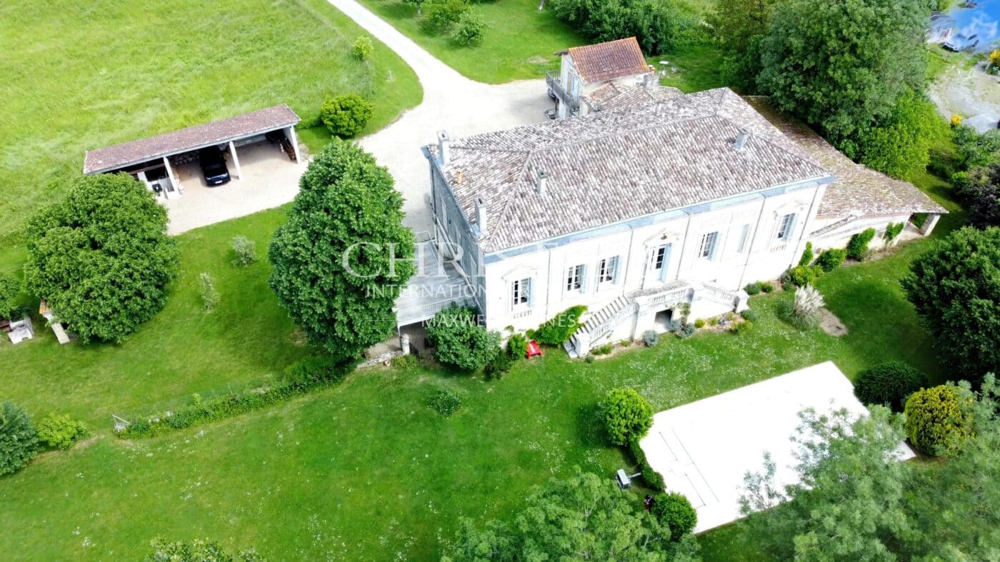 Charming property with a view of the Dordogne, gîte and vineyard