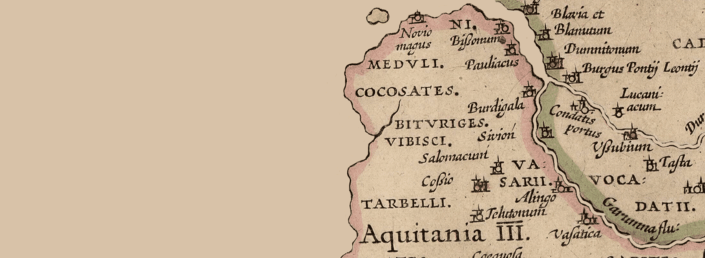 an old map of the medoc region