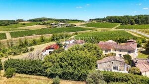 Petit domaine viticole avec trois maisons, 350m² avec piscine