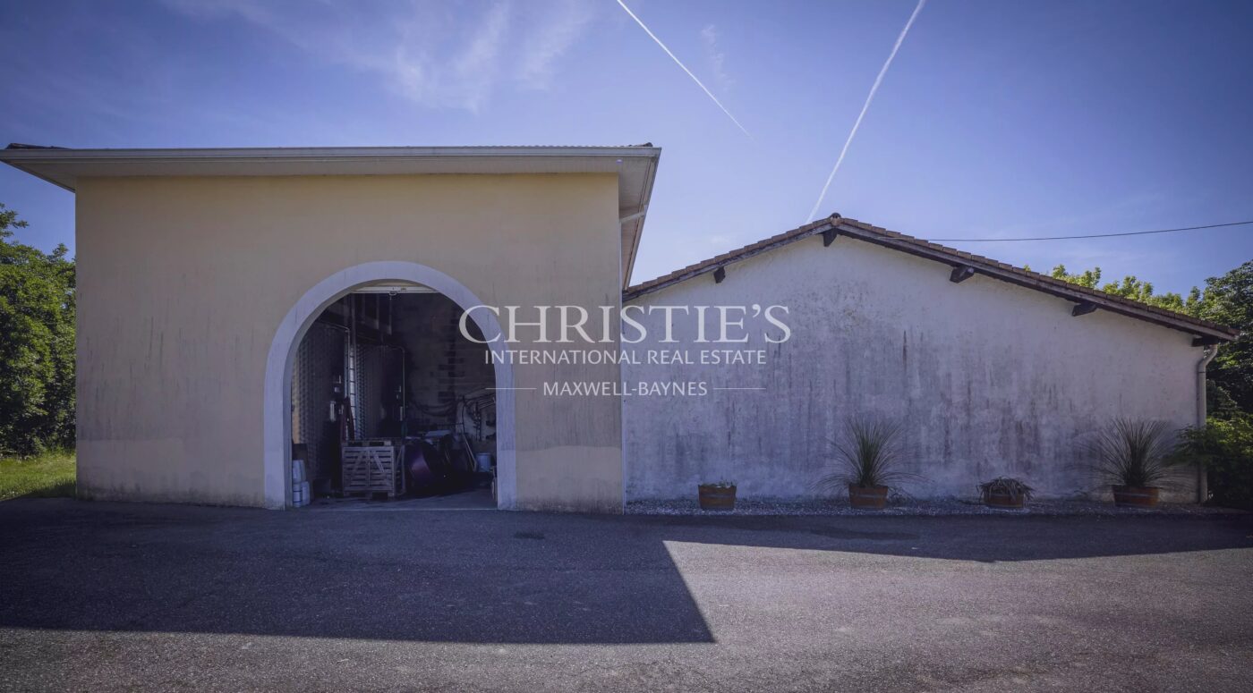 Petit domaine viticole avec trois maisons, 350m² avec piscine
