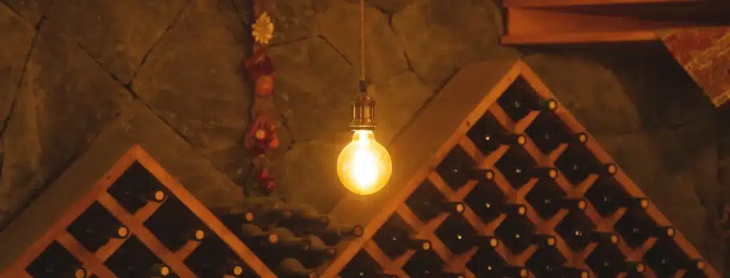 Barrel cellar of a classified Saint-Émilion estate